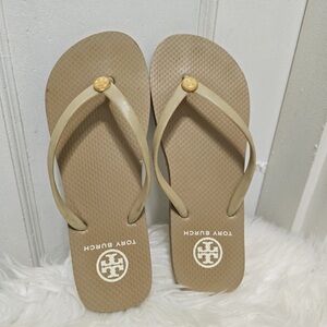 Tory Burch Tan Flip Flops🌴